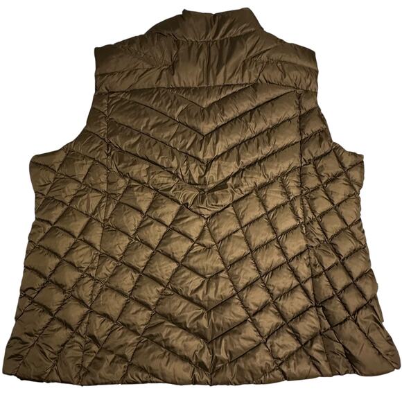 NWT Big Chill Down Blend Puffer Vest Olive Plus 3X - Picture 3 of 8